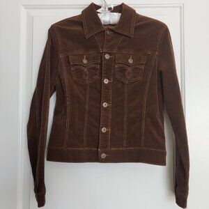 Paris Blues Corduroy Jean Jacket Juniors MED NWOT
